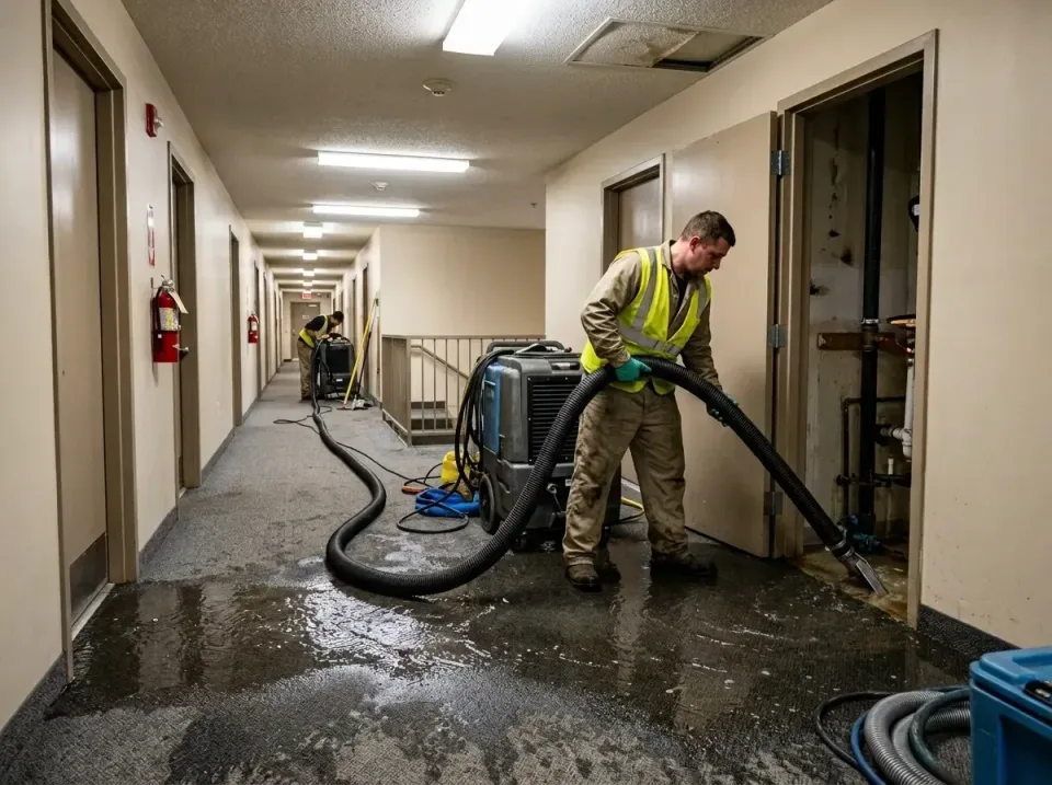 multi-unit-apartment-hallway-f-005 — frequently asked questions, Emergency Burst Pipe Water Extraction & Removal in West Con…